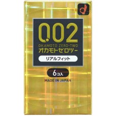 Презервативи OKAMOTO 0.02 Real fit 6шт
